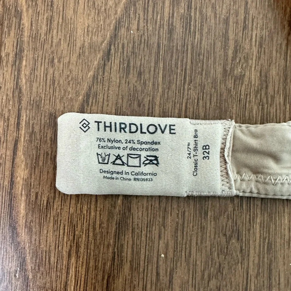 Third Love 24/7 Classic T-Short Bra Sz. 32B in Classic Taupe - Picture 7 of 11